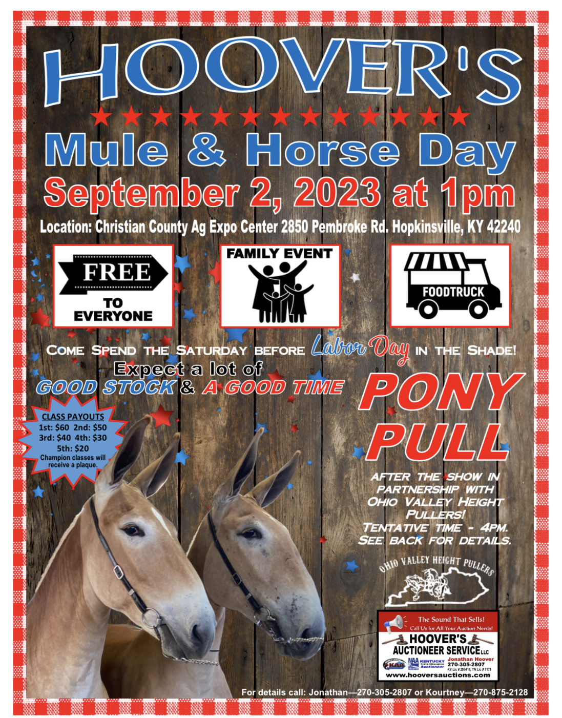 Hoover’s Mule & Horse Day Hoover's Auctioneer Service