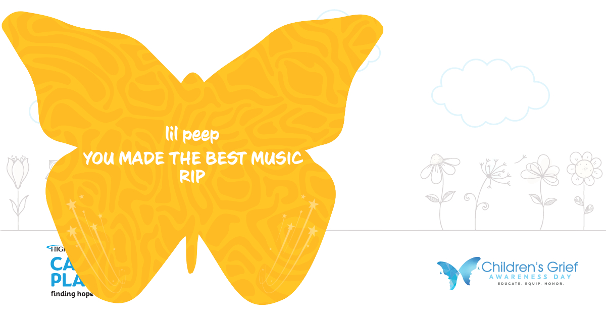 Butterfly dedicated to lil peep Illuminating HOPE