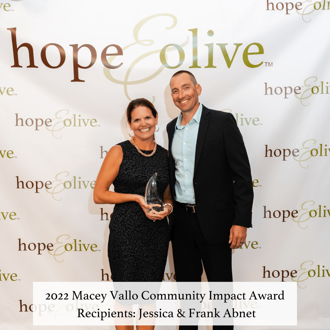 Macey Vallo Community Impact Award Hope & Olive