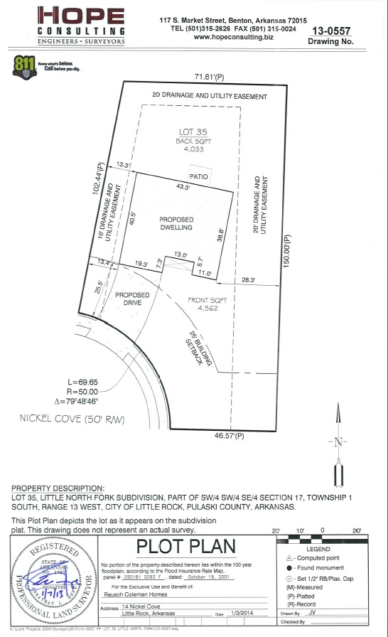 Plot Plans or Site Plans Hope Consulting