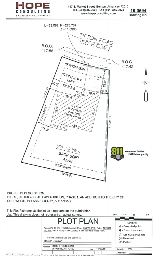 Plot Plans or Site Plans Hope Consulting