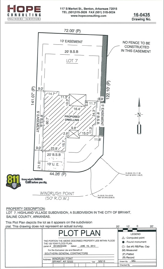 Plot Plans or Site Plans Hope Consulting