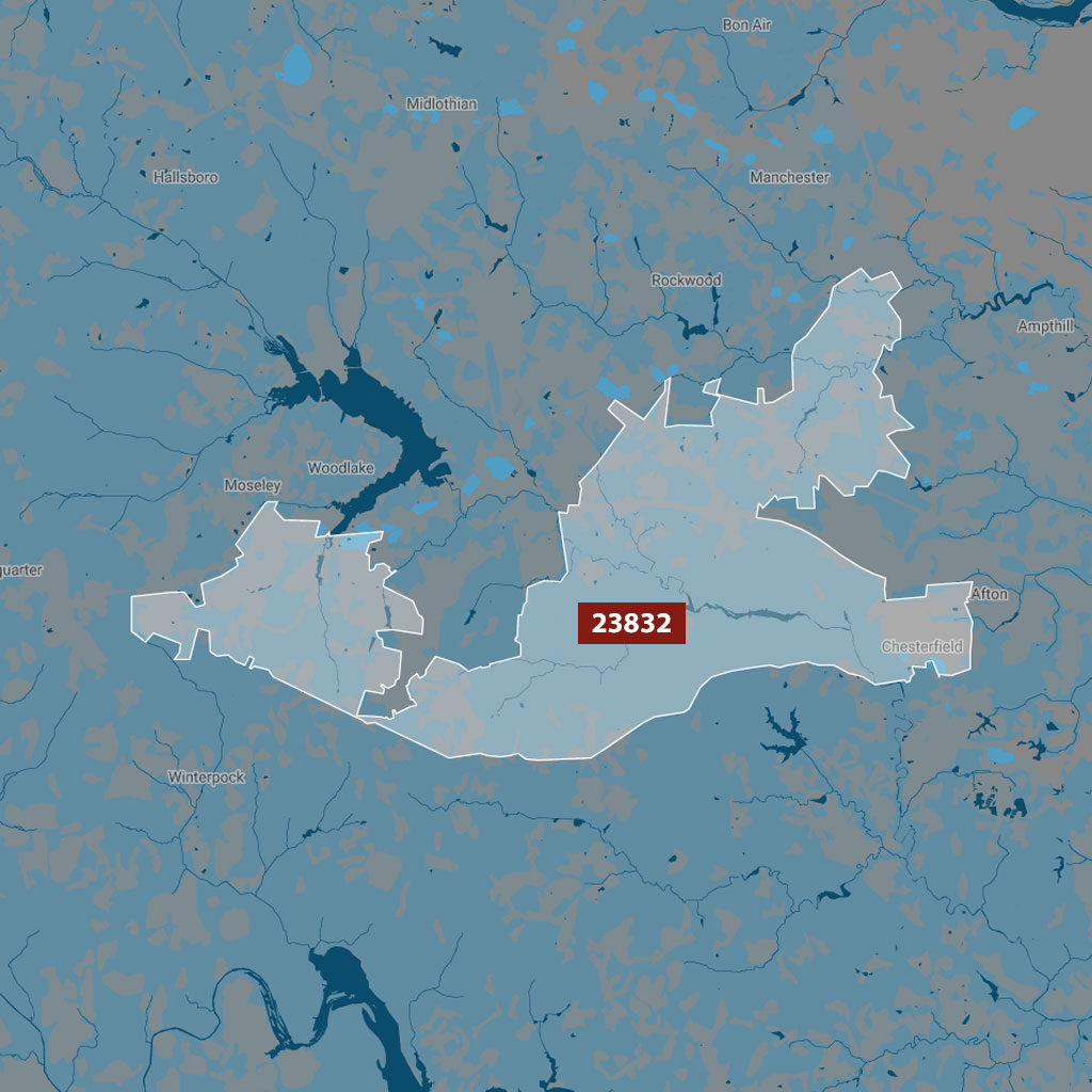 Virginia Zip Code Map