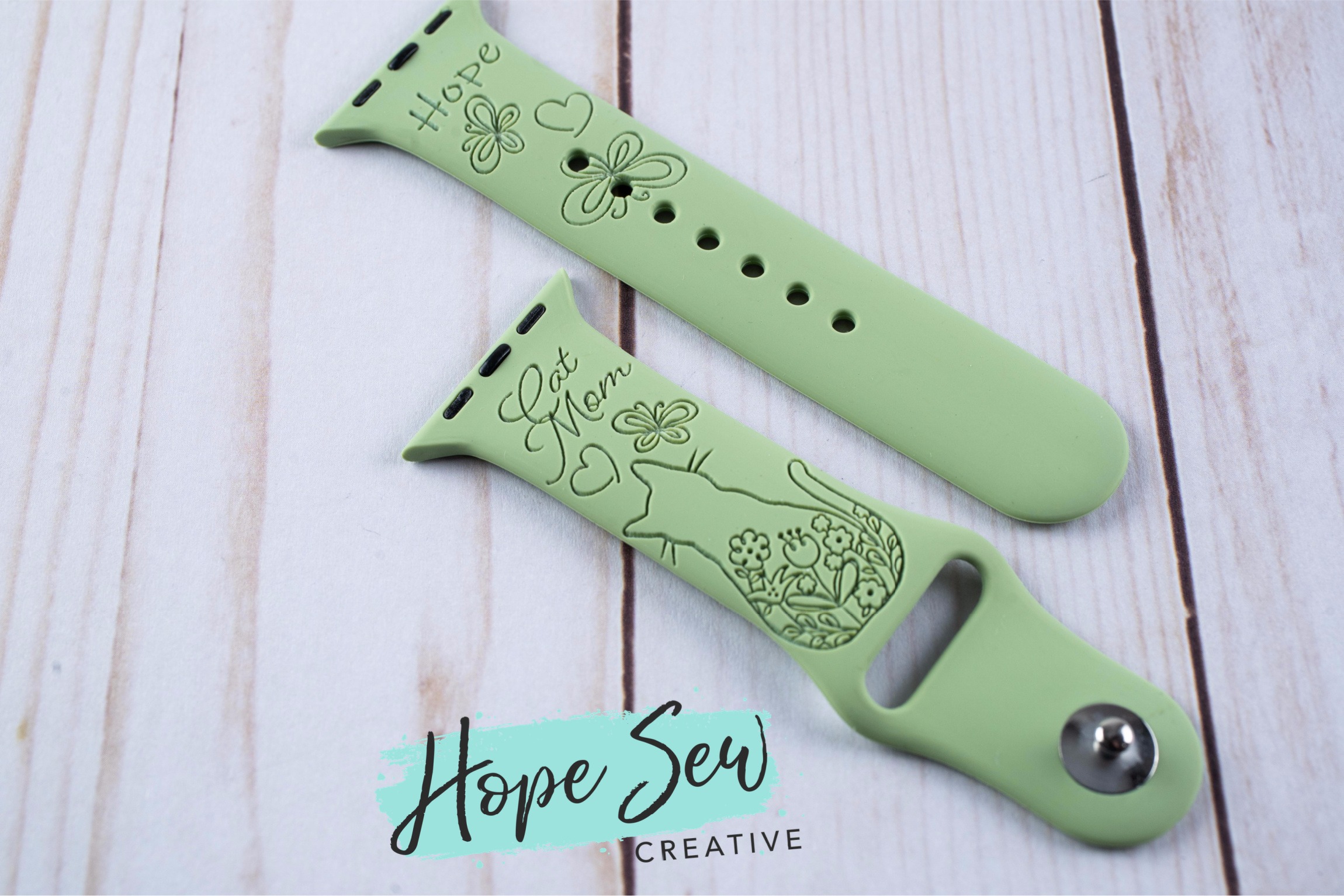 Smart Watch Band_Cat Mom_Personalized Hope Yoder