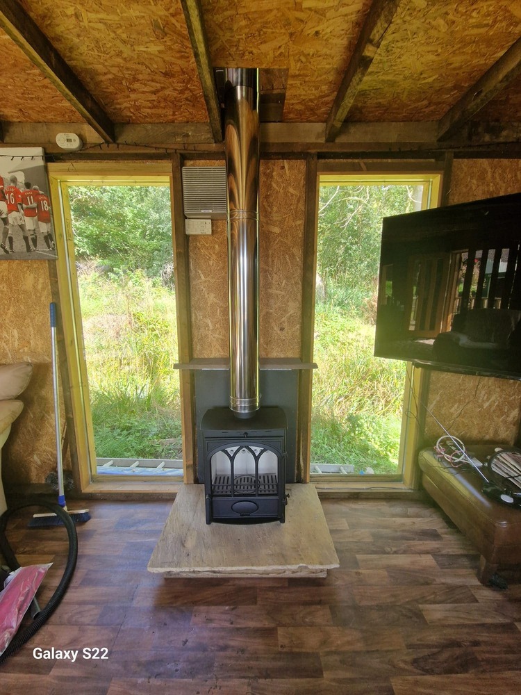 Outhouse 5KW Multifuel Stove Install Neath Abbey Hopkins Log Burners