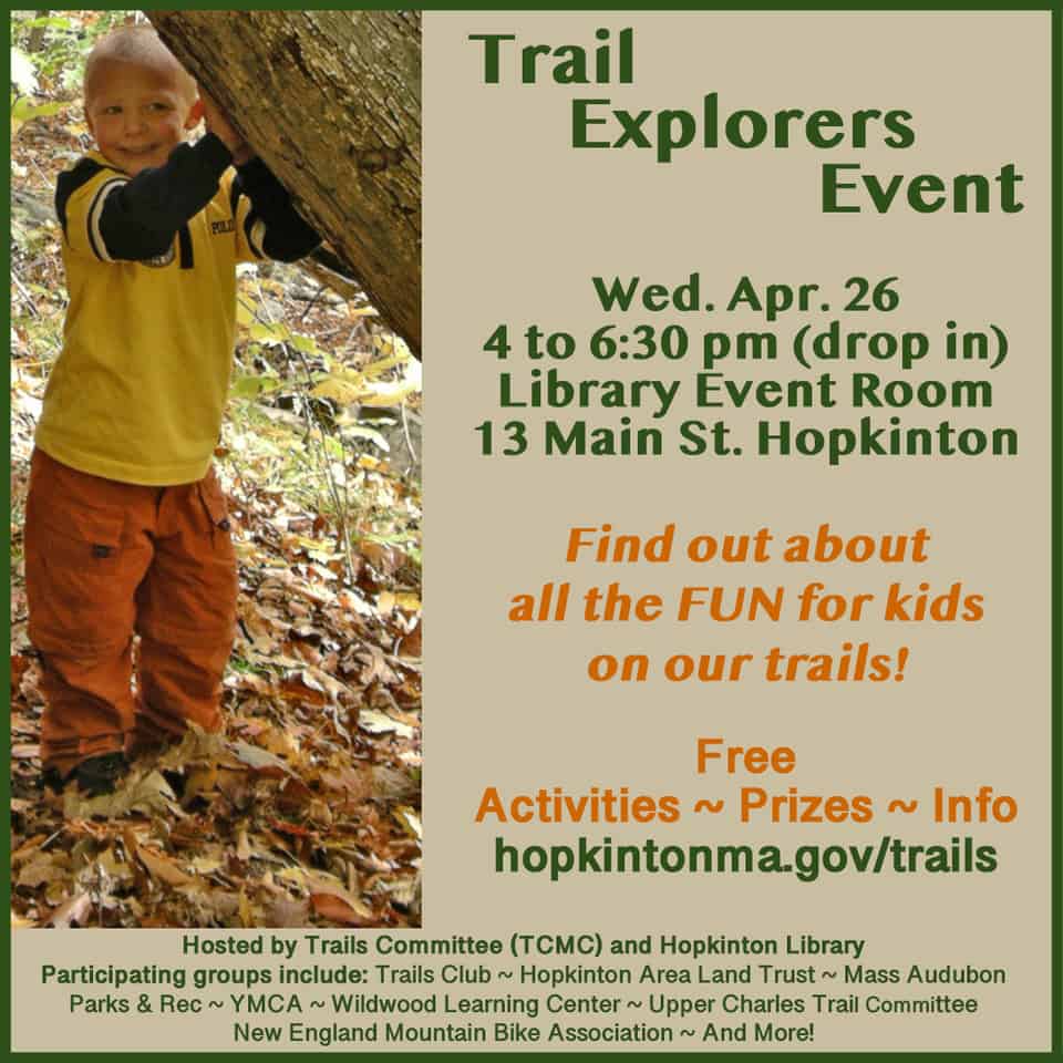 Trails Explorers Event Hopkinton Area Land Trust