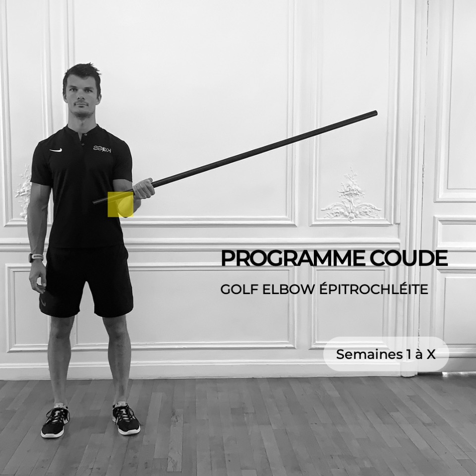 Programme Golf Elbow Semaine 1 à 6 + Réathlétisation Hopp Sport