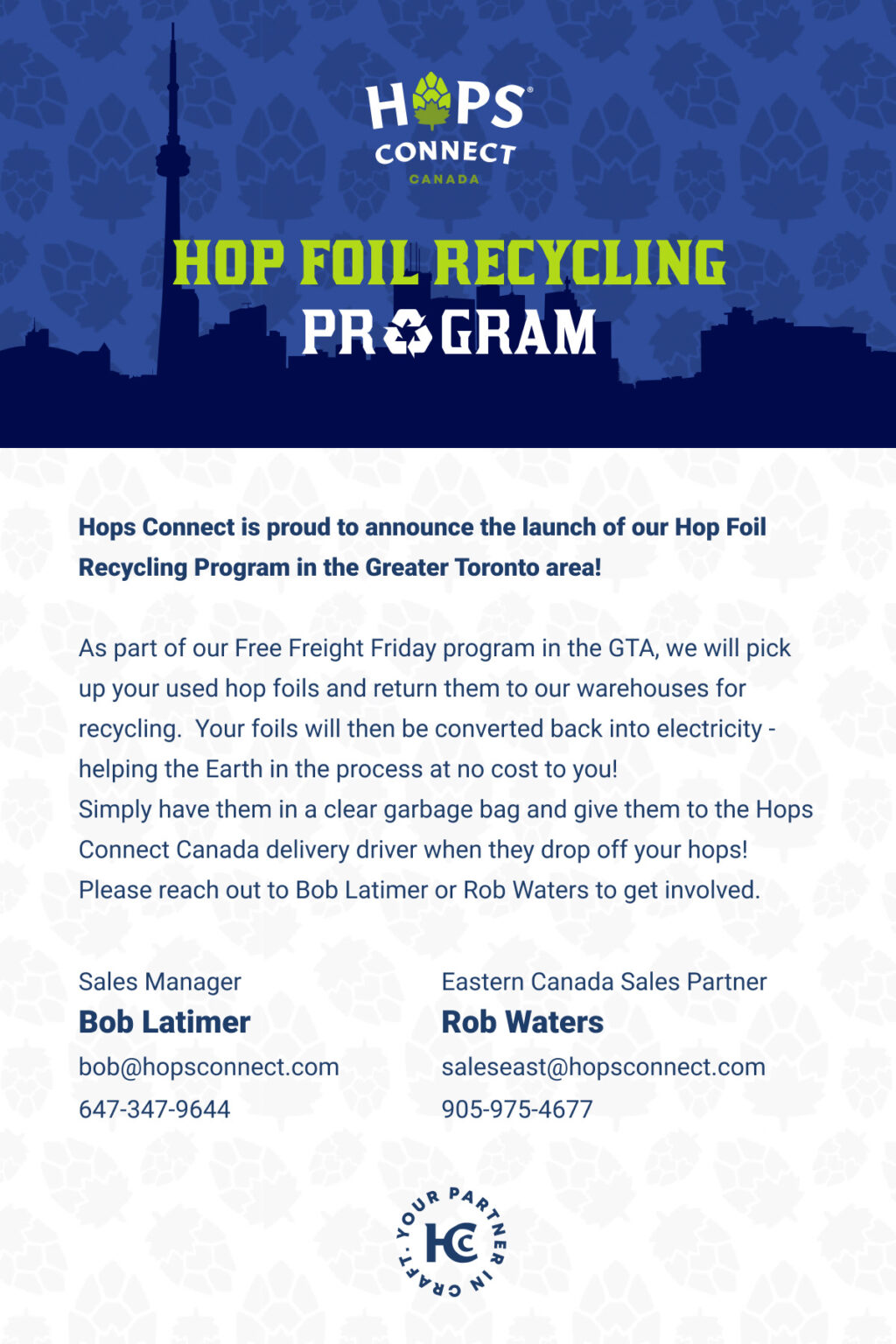Hops Connect Mylar Foil Recycling Program Hops Connect