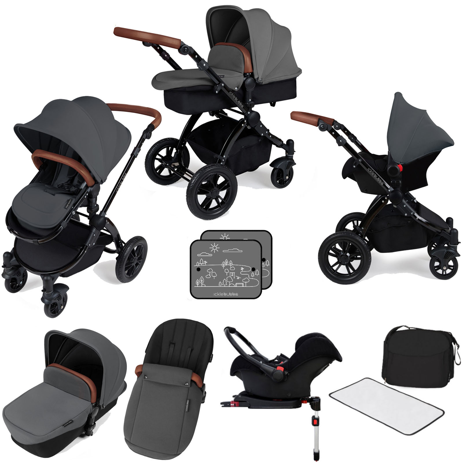 Ickle Bubba Stomp V3 Bundle Deal in Graphite/black Hopscotch Hereford