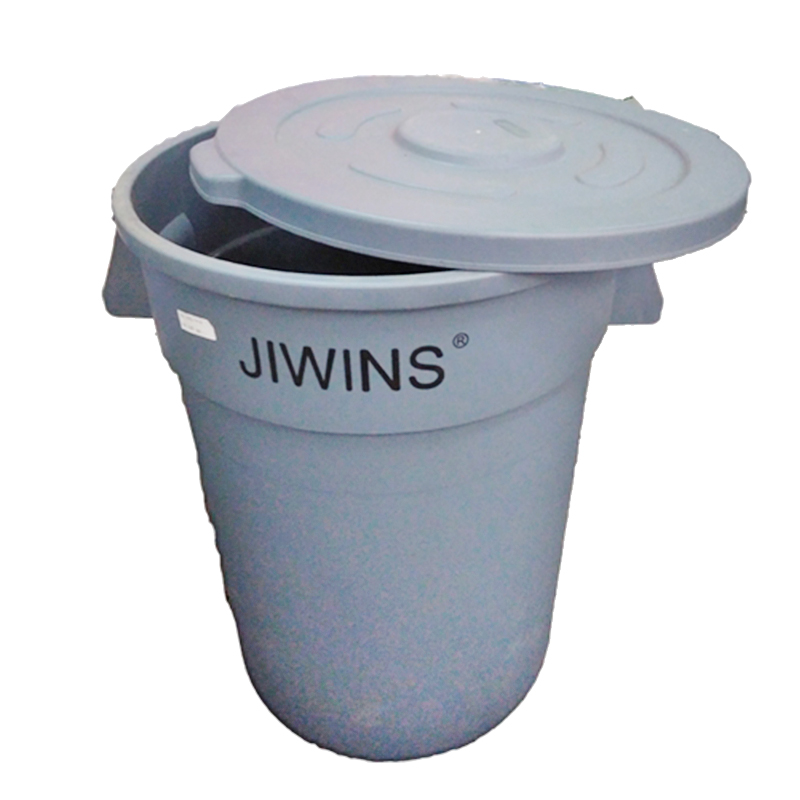 Recycle Round Container Jiwins 166.5 Ltr + Lid/ Wadah Daur Ulang
