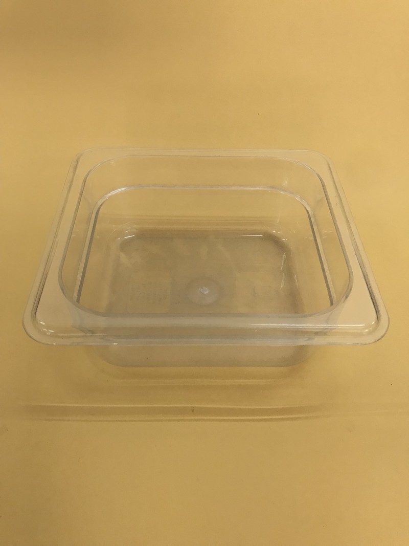 Food Pan GN 1/6, 176x162x65mm Clear Mr. Kitchen