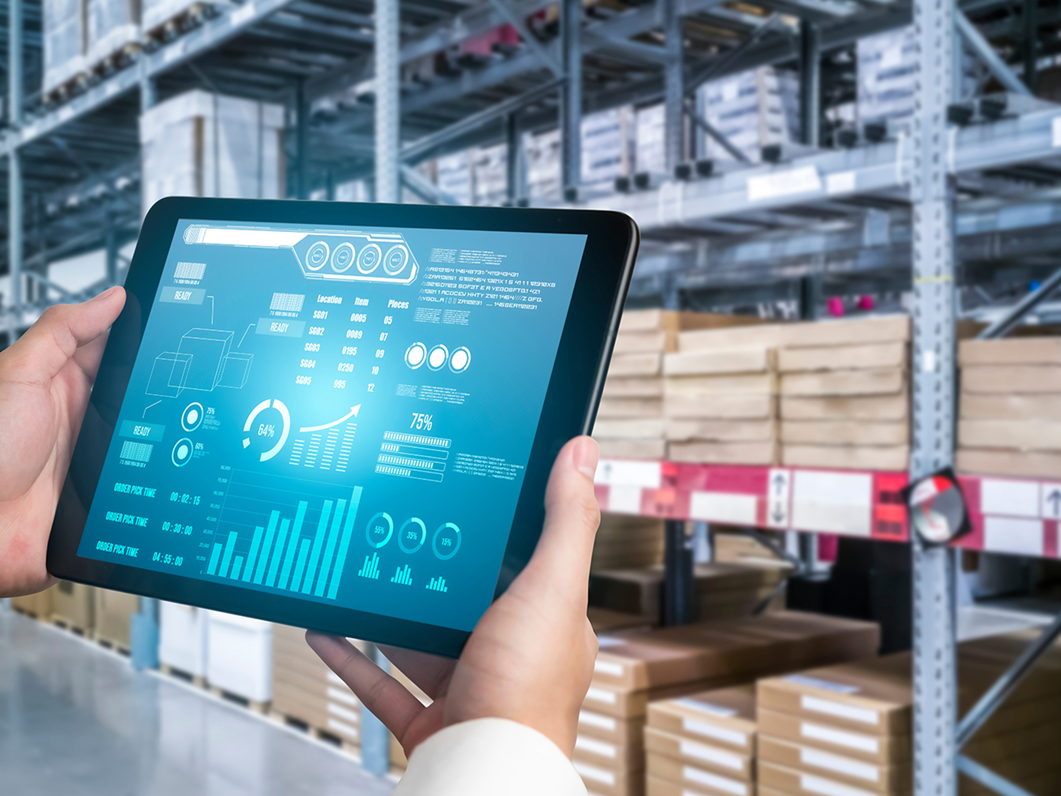 Hardware installation in a warehouse Horizon Electronics