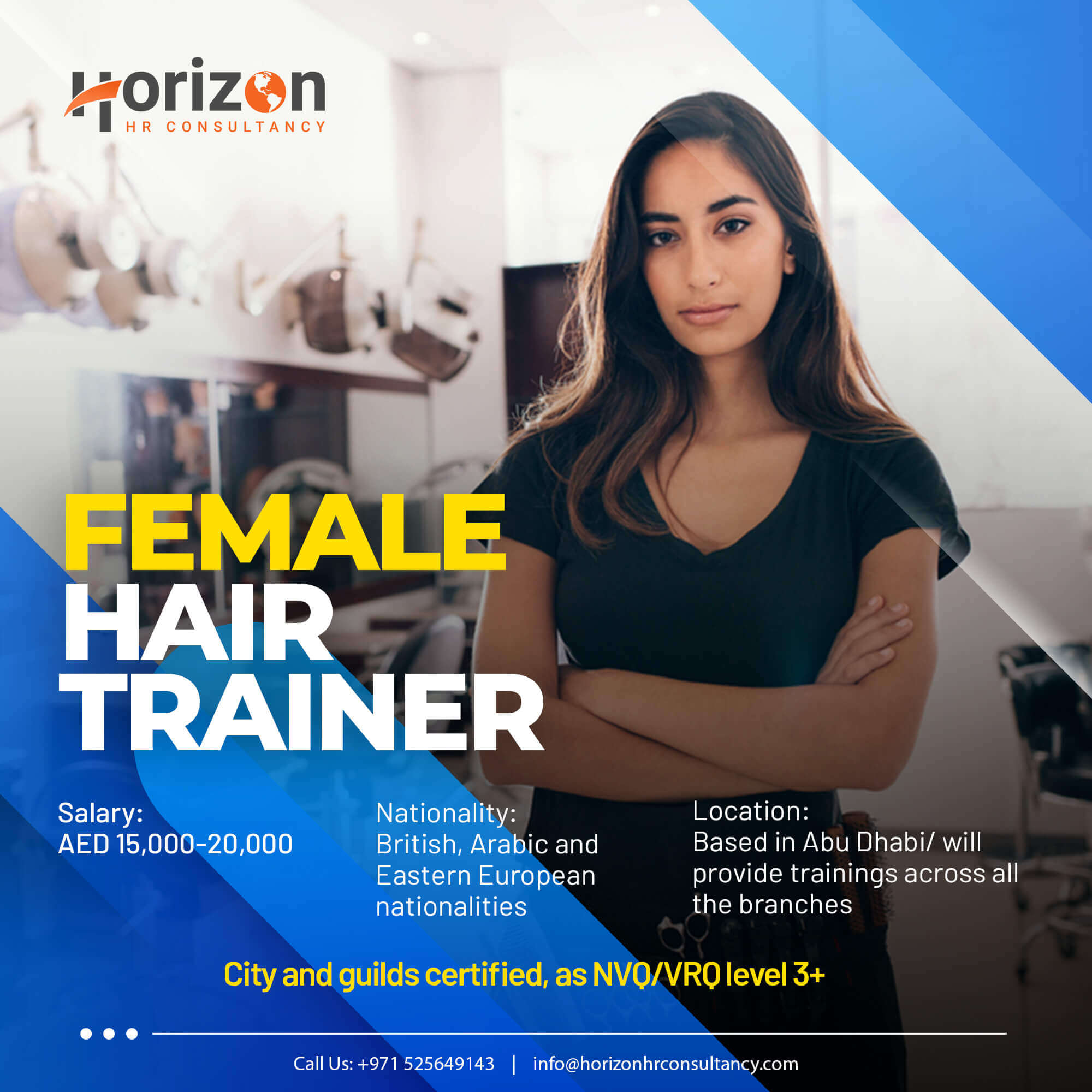Female Hair Trainer Horizonhr Consultancy