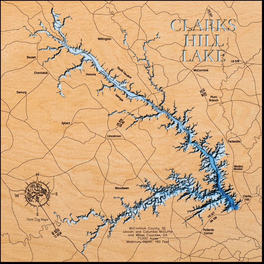 Clarks Hill Lake / Strom Thurmond Lake in McCormick County, SC, Lincoln