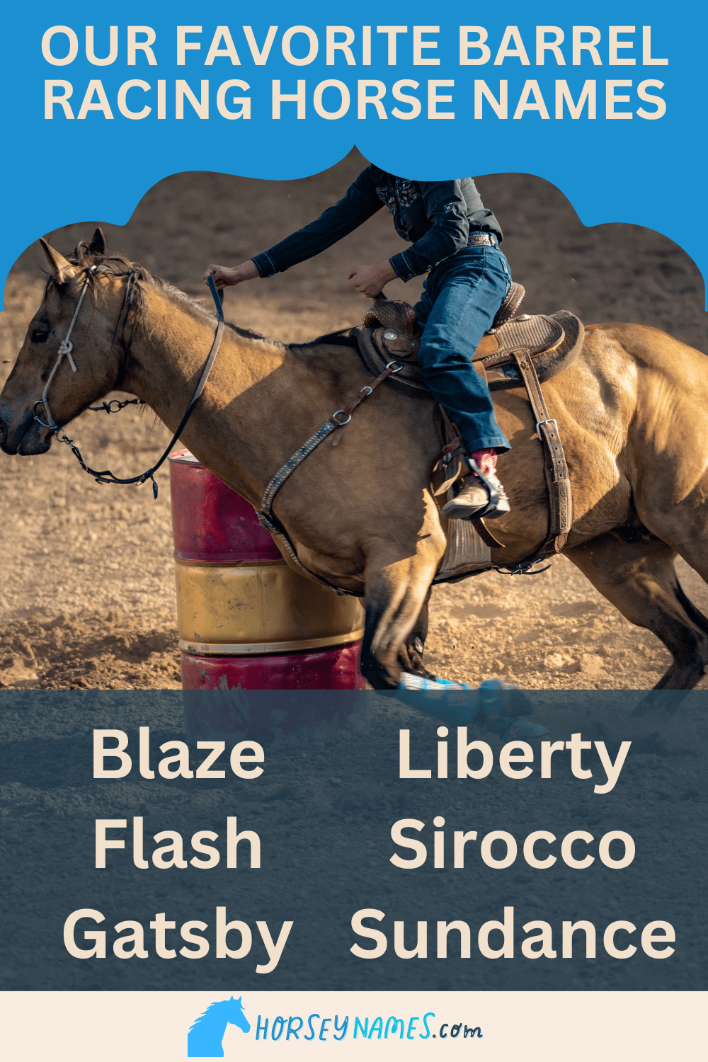 260+ Thoughtful Barrel Racing Horse Names with Meanings and Generator