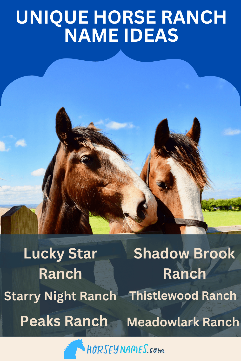 900+ Unique Ranch Names With Generator