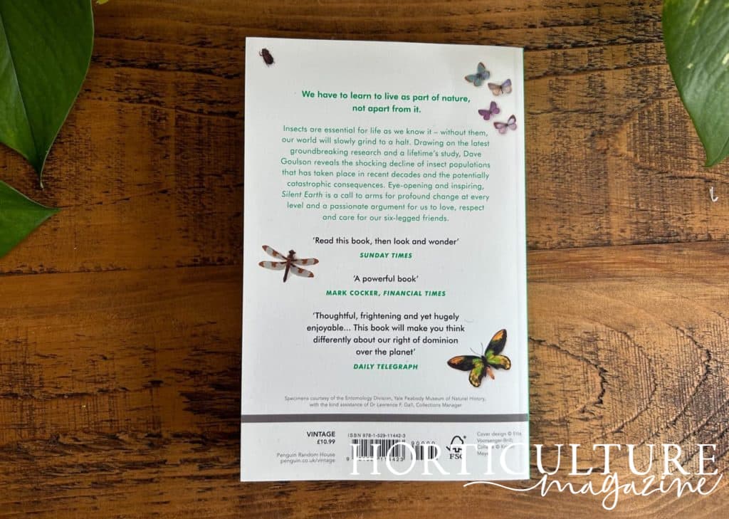 the blurb of Dave Goulson’s book on averting the insect apocalypse