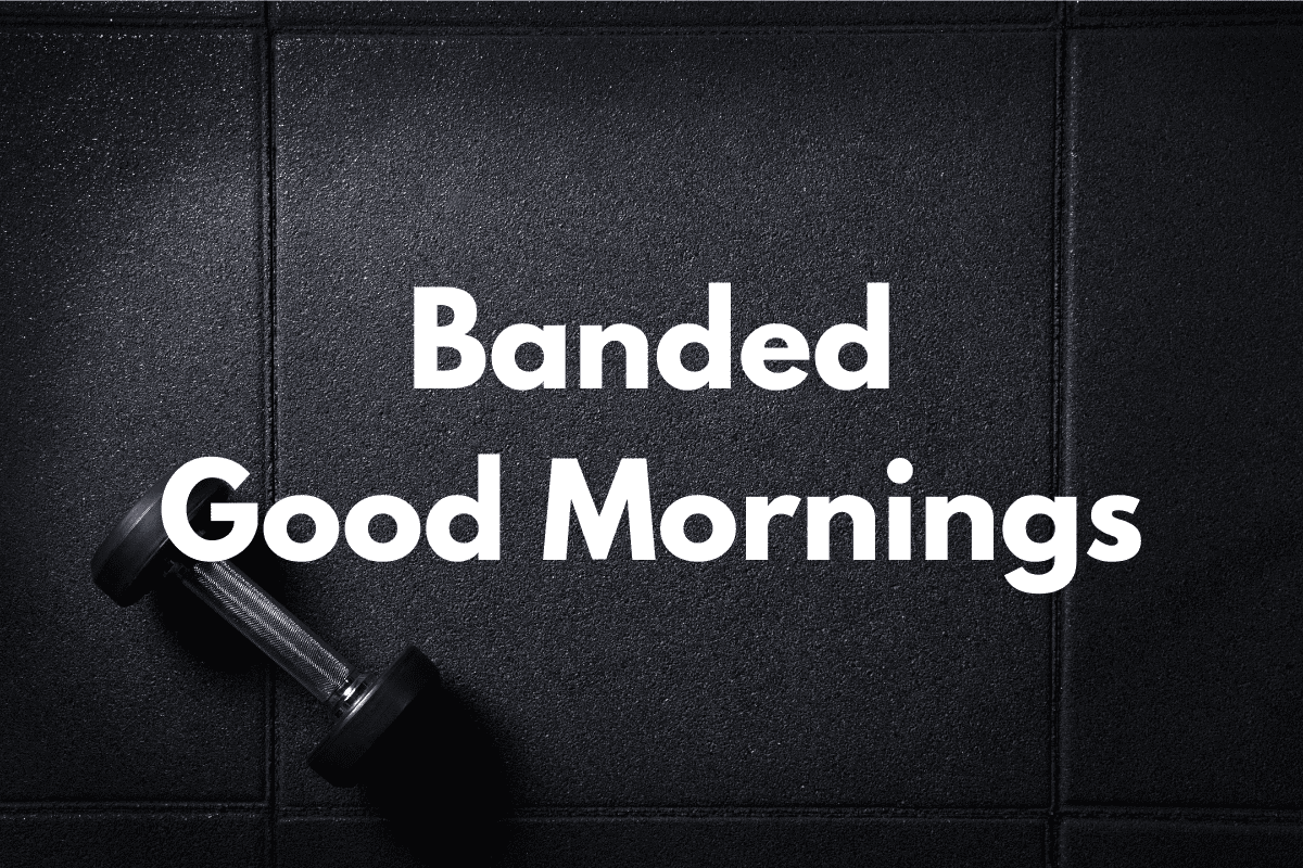 Banded Good Mornings (How To, Muscles Worked, Benefits) Horton Barbell