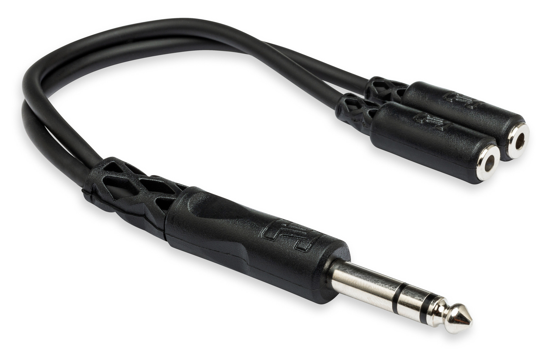 1/4 in TRS to Dual 3.5 mm TRSF Y Cables Analog Audio Hosa Cables