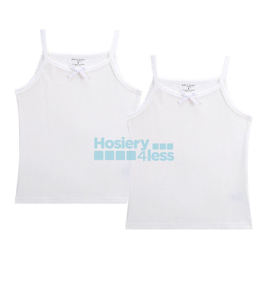 PC GIRLS SOLID RIBBED UNDERSHIRT. Hosiery4Less