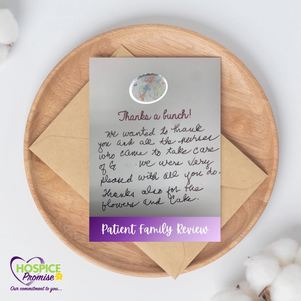 Kind Words Patient Family Review Hospice Promise