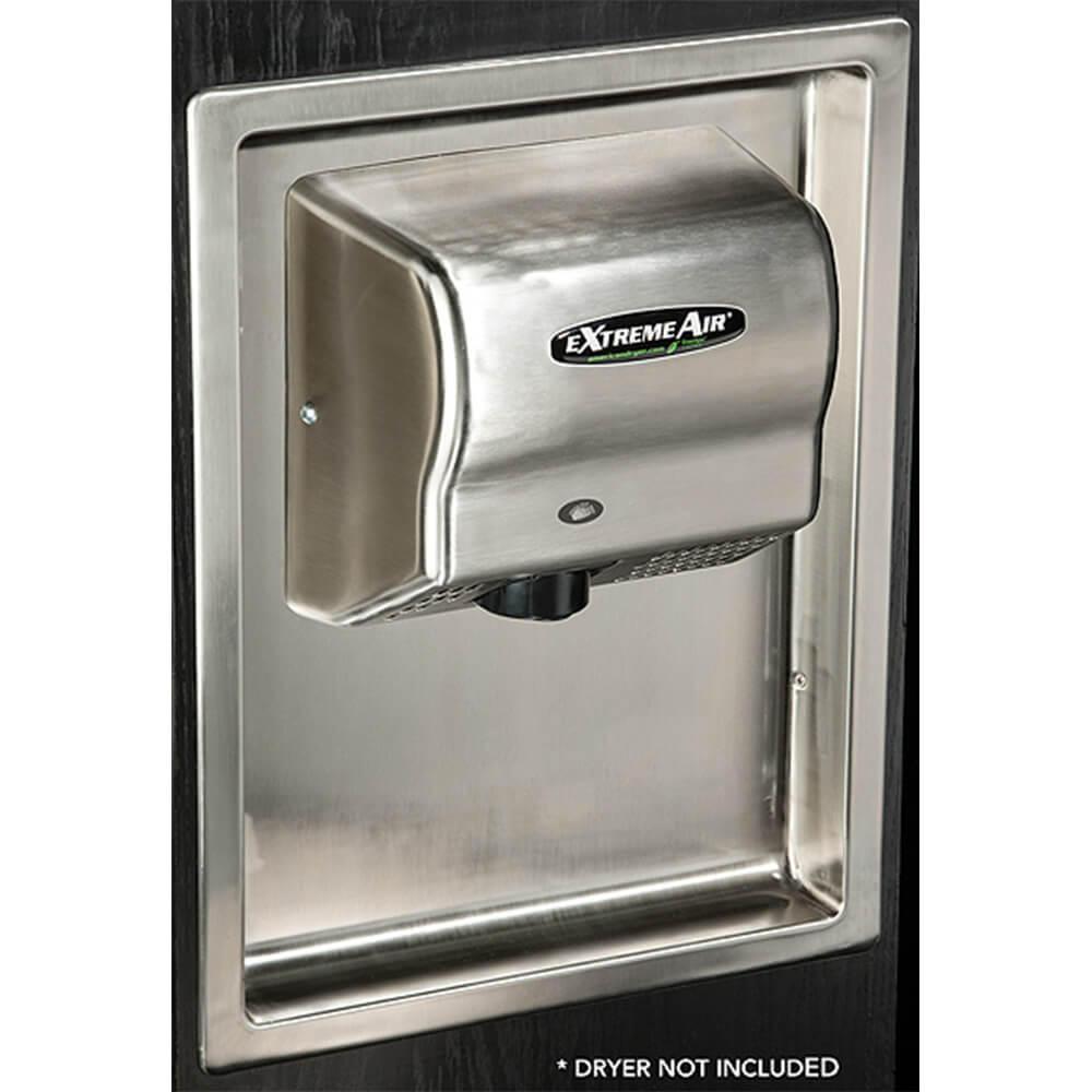 Stainless Steel, Recess Kit For ExtremeAir And Global Hand Dryers ADA