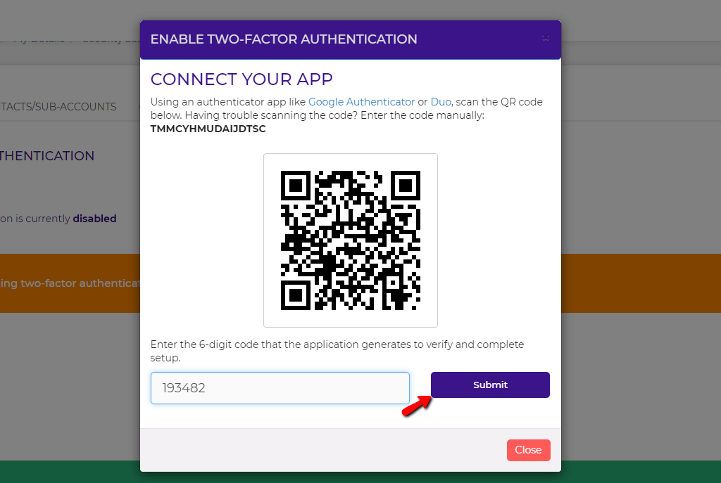 Enabling TwoFactor Authentication (2FA) to your Client Area HostArmada