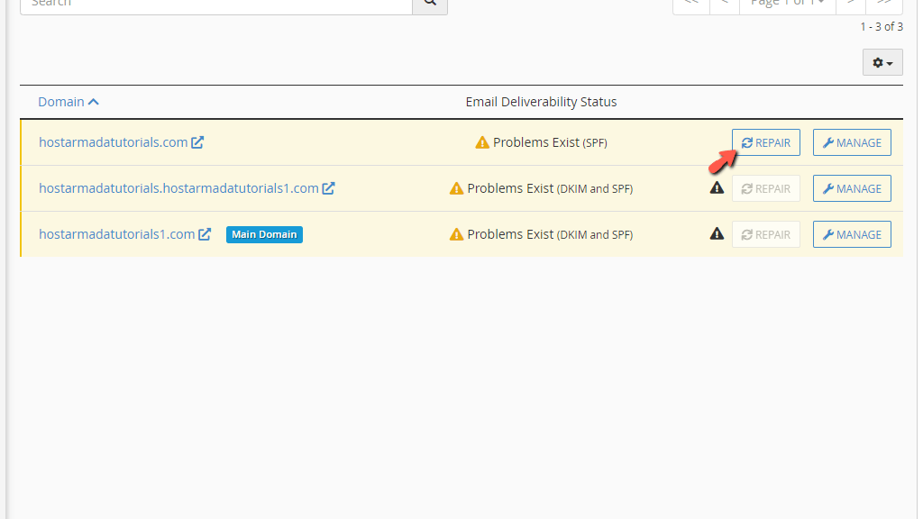 Using the Email Deliverability feature in cPanel HostArmada