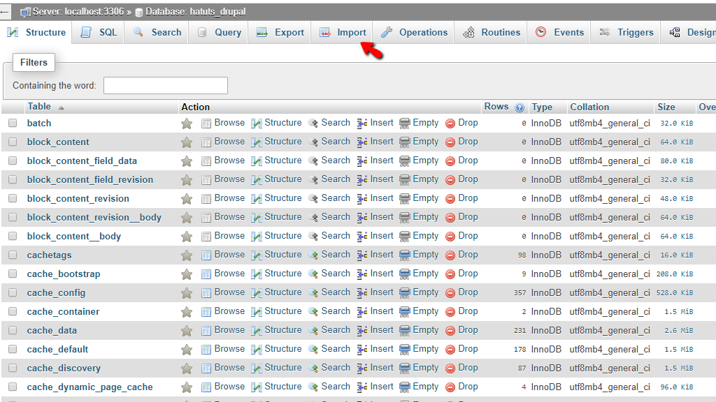 Importing Databases using phpMyAdmin HostArmada