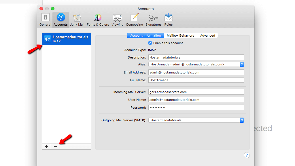 How to edit or delete your email accounts from Apple Mail on macOS