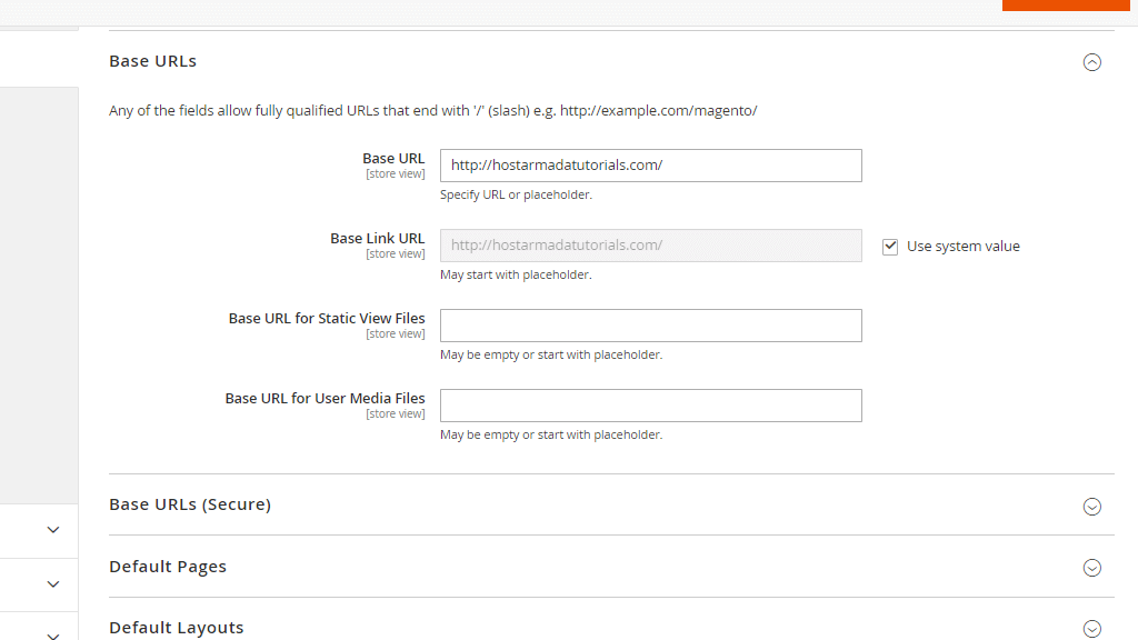 Configuring URLs, Default Pages and Cookies in Magento 2 HostArmada