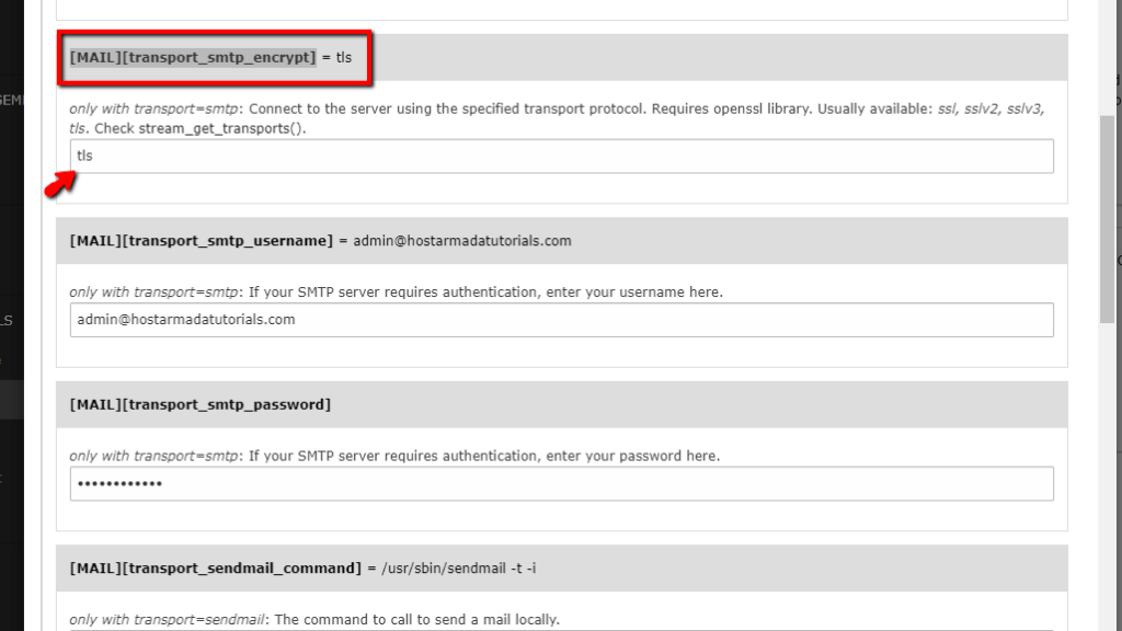 Configuring TYPO3 to send outbound emails over SMTP HostArmada