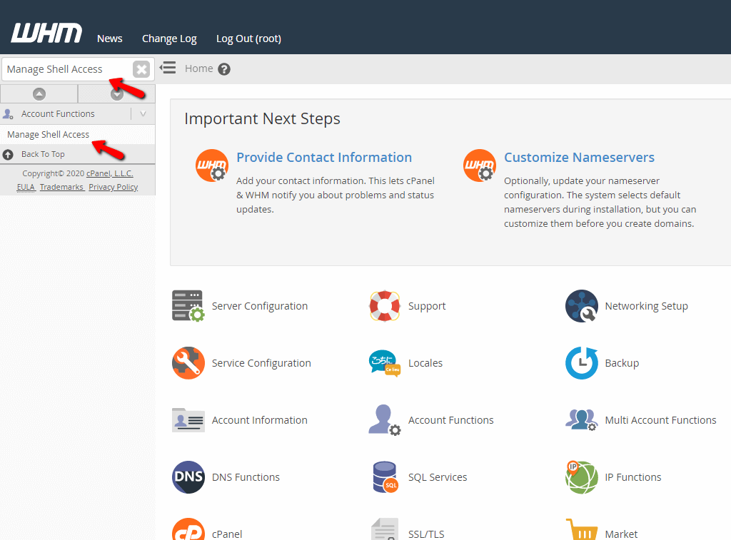 Managing Shell Access for cPanel accounts in WHM HostArmada