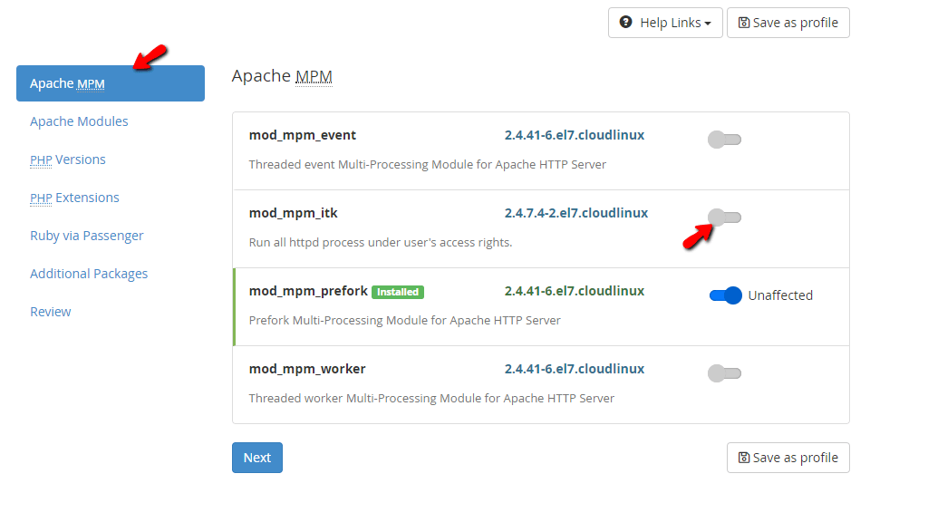 Using the EasyApache 4 feature in WHM HostArmada