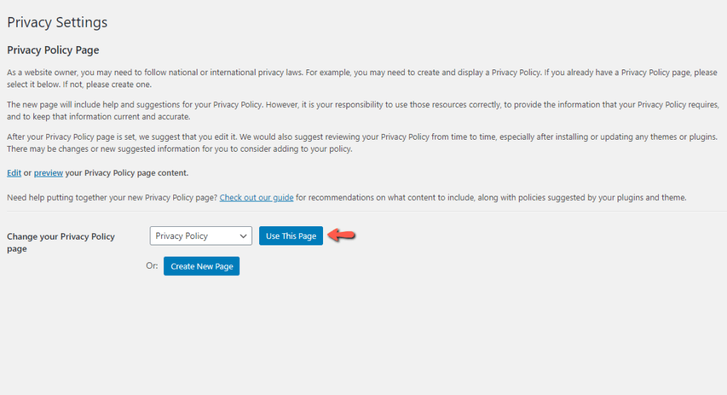 Setting up Privacy Policy page on your WordPress based website HostArmada