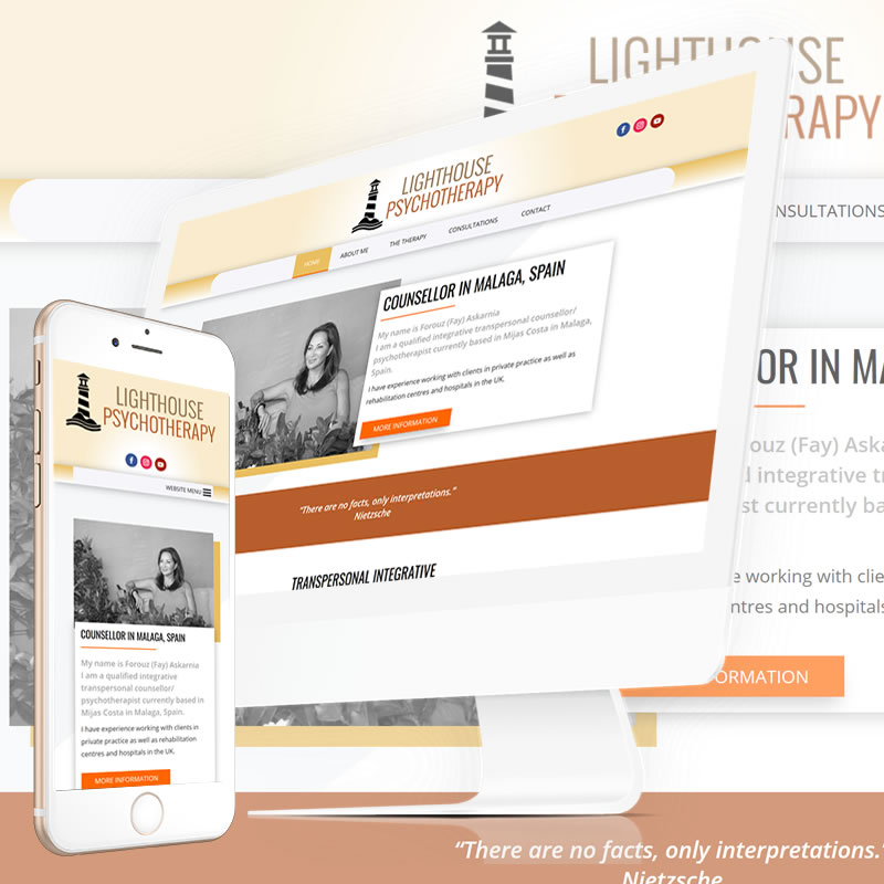 Lighthouse Psychotherapy Malaga • Hostcat  Design