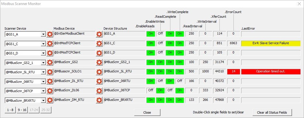 Modbus Scanner Monitor