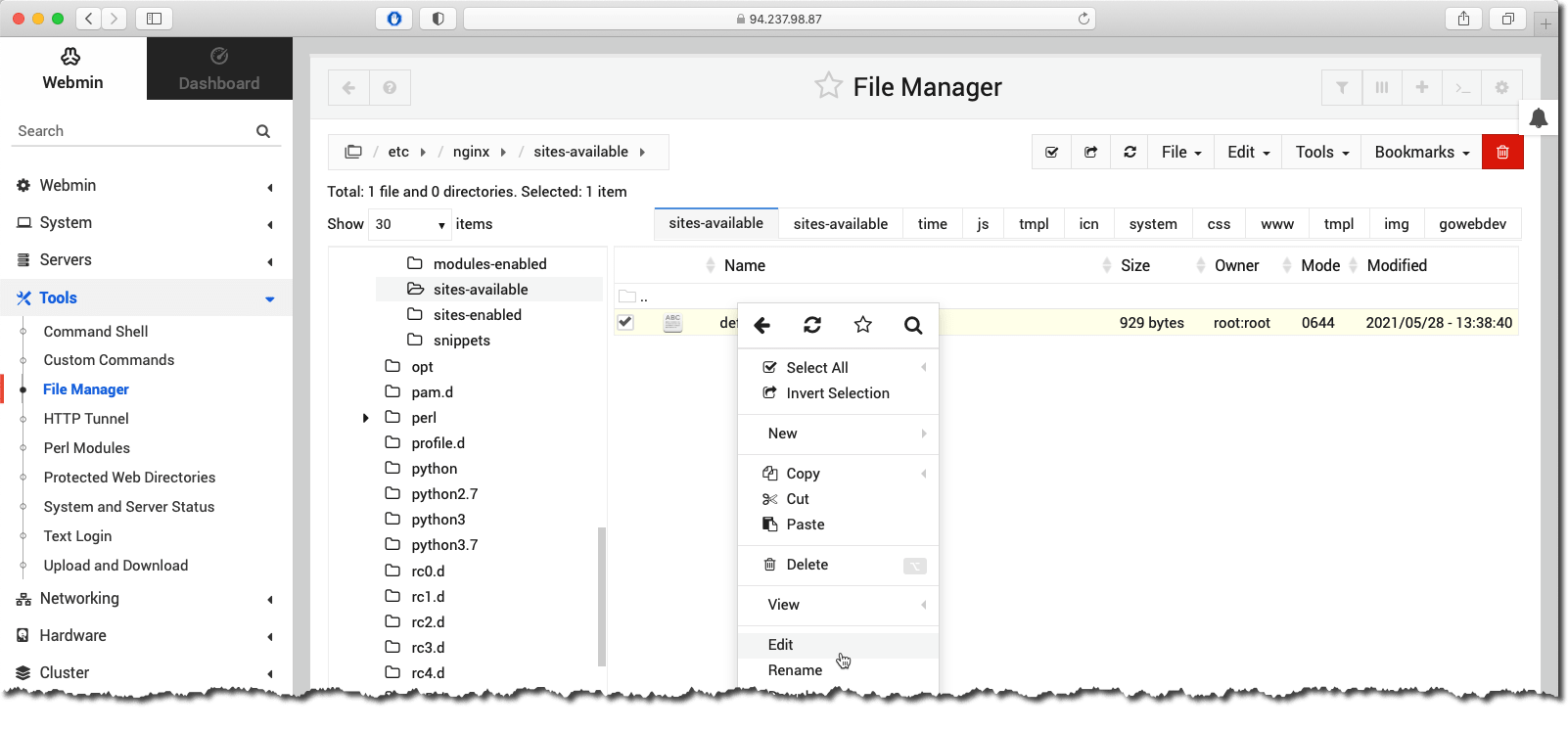 Install Nginx
