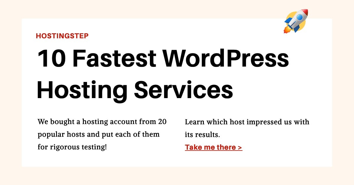 10 Fastest WordPress Hosting for 2023 Hostingstep