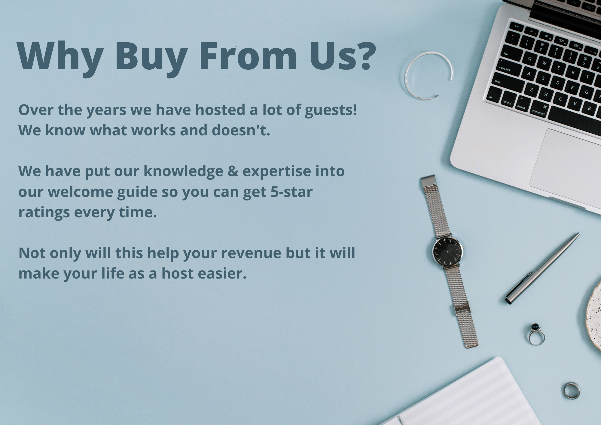 Guide Effortless Blue Hosts & Homes