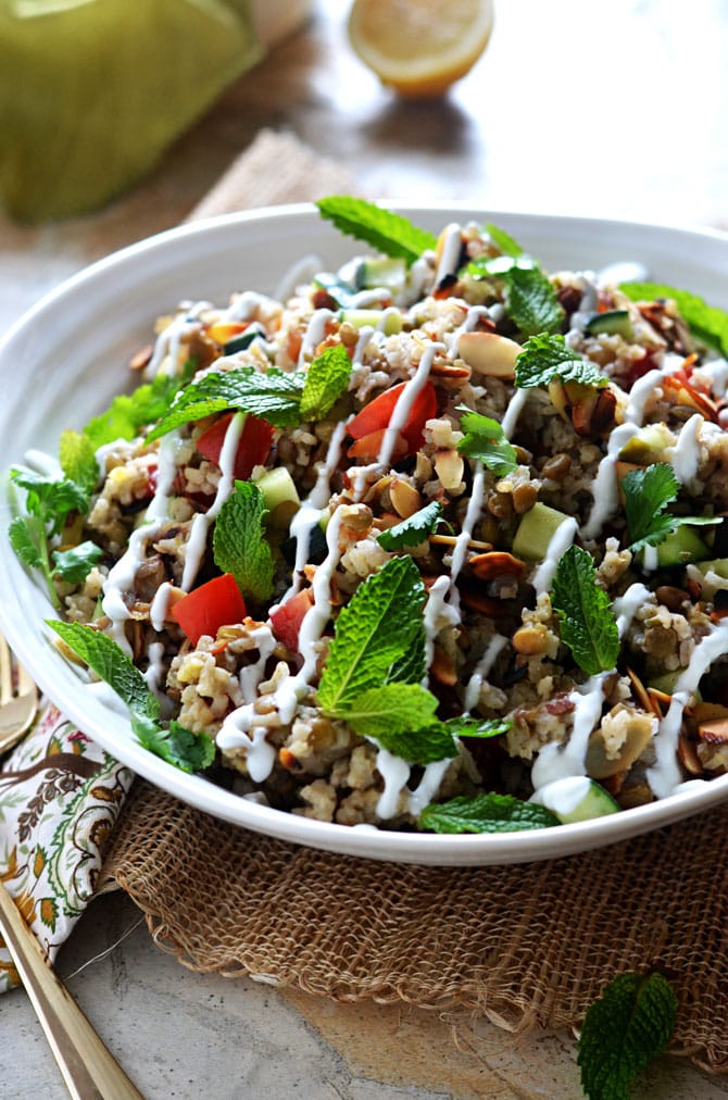 Indian Spiced Rice & Lentil Salad Host The Toast