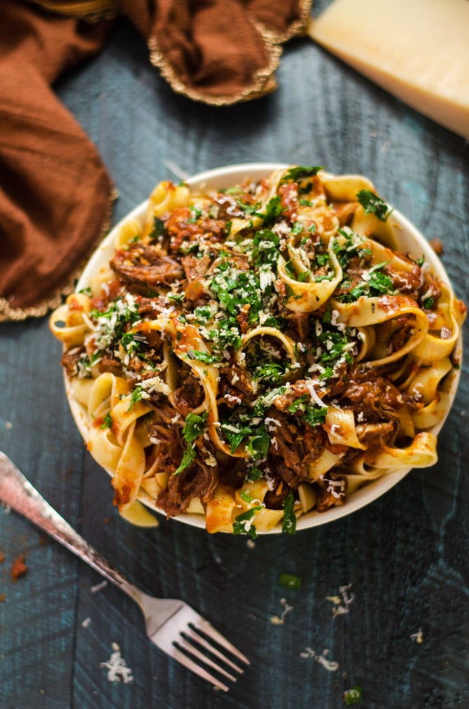 Slow Cooker Short Rib Ragu with Horseradish Gremolata Host The Toast