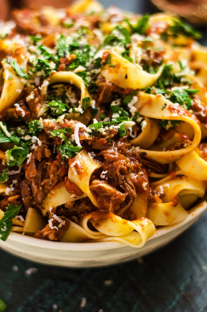 Slow Cooker Short Rib Ragu with Horseradish Gremolata Host The Toast