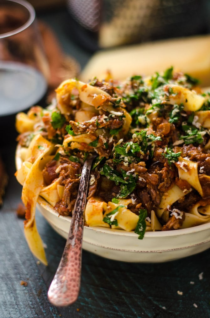 Slow Cooker Short Rib Ragu with Horseradish Gremolata Host The Toast