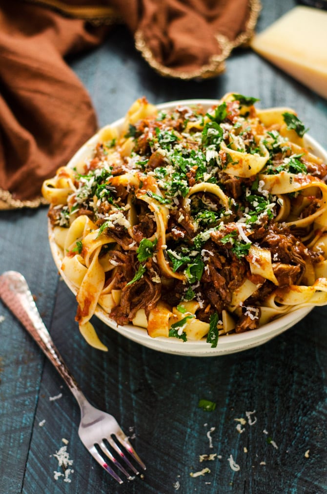 Slow Cooker Short Rib Ragu with Horseradish Gremolata Host The Toast