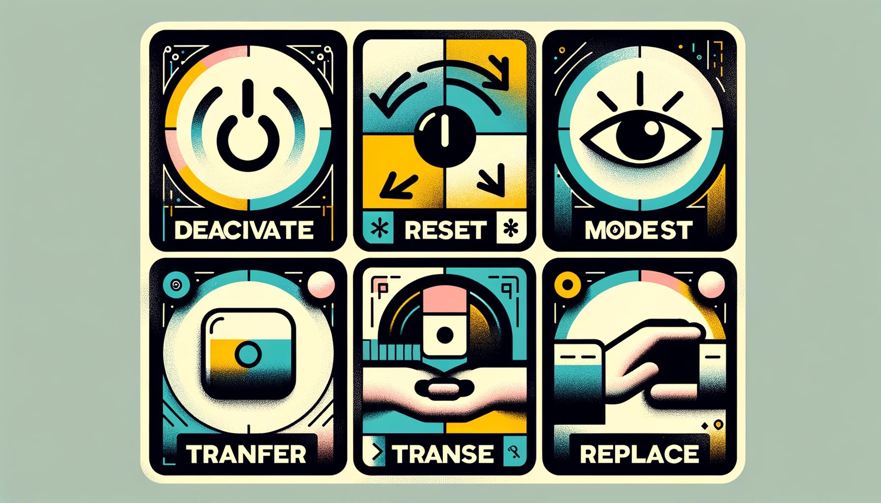 Deactivate, Reset, Hide, Transfer, Replace Tile Trackers