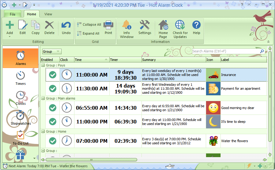 Hot alarm clock jawernext
