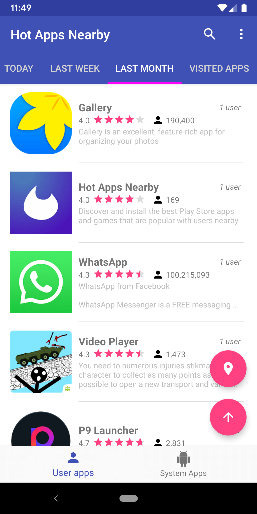 Hot Apps Nearby Discover Android Apps Popular Nearby