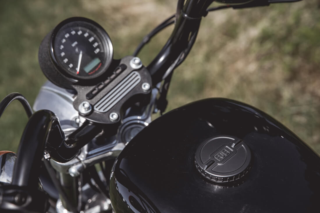 Lowbrow Gas Caps for HarleyDavidsons Hot Bike Magazine
