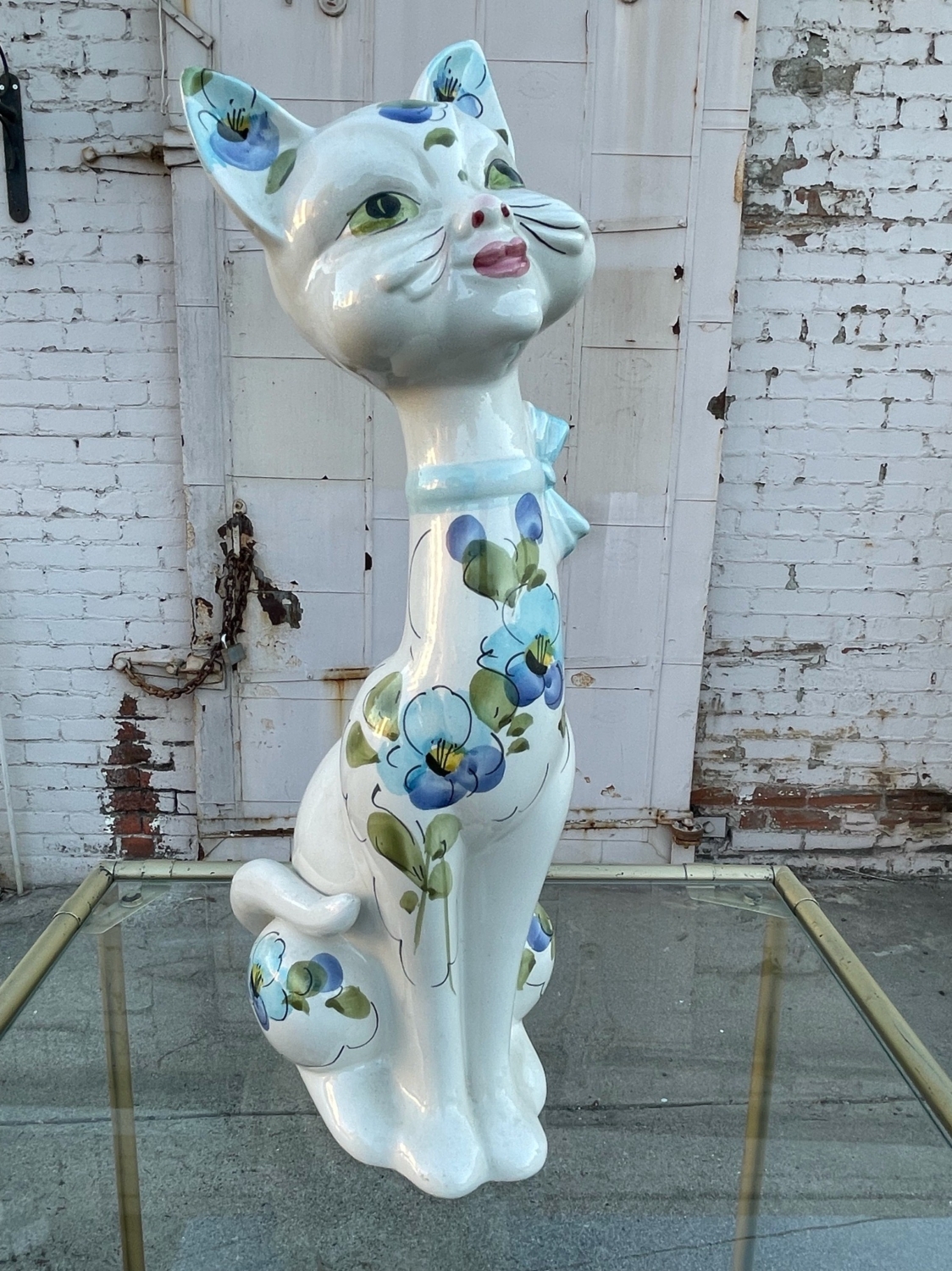 SOLD Vintage Italian Ceramic Cat → Hotbox Vintage